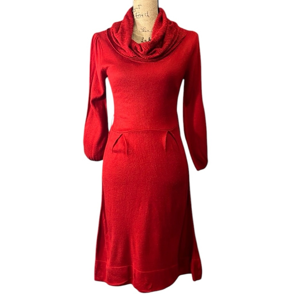 Alyx EC red cowl neck body con dress. Size XS